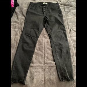 The cutest washed black denim jeans!!